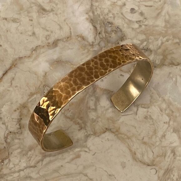 Jewelry - Hammered Bronze Cuff Bracelet